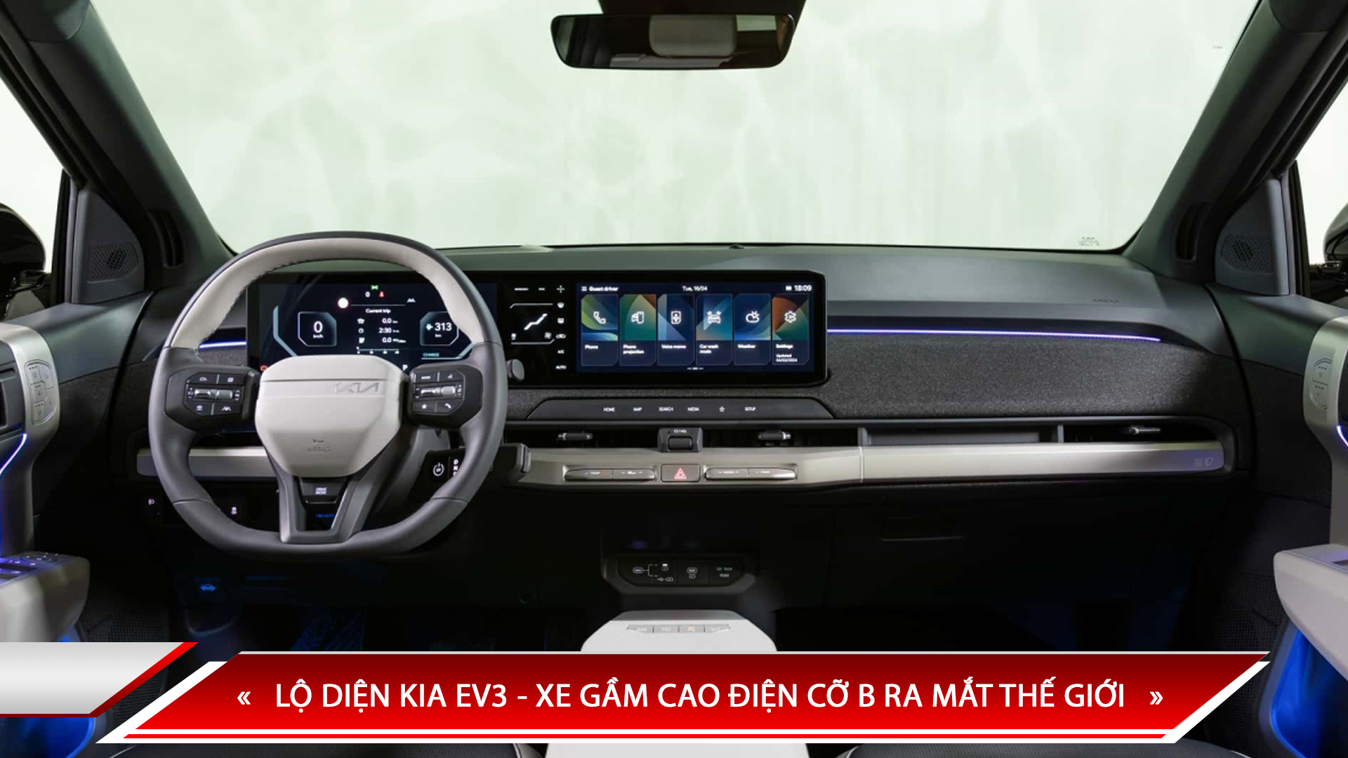 LỘ DIỆN KIA EV3 - XE GẦM CAO ĐIỆN CỠ B RA MẮT THẾ GIỚI